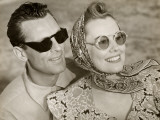 Couple With Sunglasses Photographic Print by George Marks
