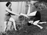 Reluctant Swimmer Photographic Print