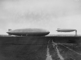 Zeppelin and R100 Photographic Print
