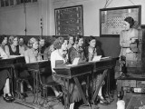 Hello Girls School Photographic Print