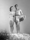 Couple at the Beach Photographic Print by George Marks
