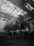 Lifting a Train Lámina fotográfica