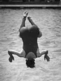 Diving Bather Photographic Print
