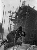 Shipyard Worker Photographic Print