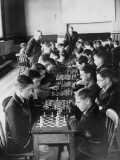 Chess at School Photographic Print