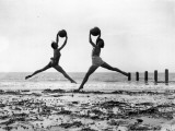 Beach Dancers Photographic Print
