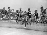 Jump Together Photographic Print