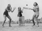 Beach Cricket Photographic Print