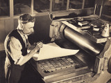 Old-Time Printing Press Photographie