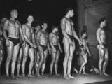 France's Handsomest Athlete Male Bodybuilders Contest Photographic Print