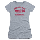 Juniors: Garfield-Property Of Lasagna T-shirts