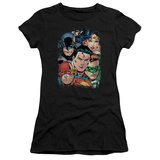 Juniors: Justice League America-Up Close And Personal Shirts