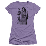 Juniors: Bettie Page-Scratch Board Shirt