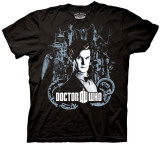 Dr. Who - Dr. With Character Collage Tshirts
