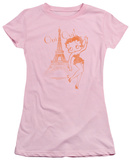 Juniors: Betty Boop-Oui Oui Shirt