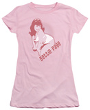 Juniors: Bettie Page-3 Color Bombshell T-Shirt