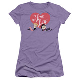 Juniors: I Love Lucy-Content T-shirts