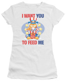 Juniors: Garfield-I Want You T-shirts