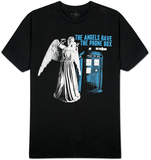 Dr. Who -  Angels Have Phone Box Weeping Angel T-shirts