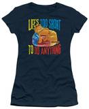 Juniors: Garfield-Too Short Shirts