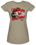 Juniors: Ice Road Truckers-I Survived T-Shirt