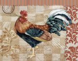 Bergerac Rooster Red II Prints by Paul Brent