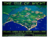 The Isle of Wight, SR, c.1930 Art by George Ayling