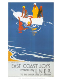 East Coast Joys No 4, Sea Bathing, LNER, c.1931 Prints