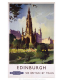 Edinburgh: The Scott Monument, BR, c.1950s Affiches