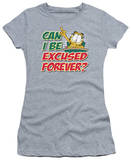 Juniors: Garfield-Excused Forever T-shirts