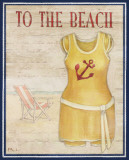 A la plage Poster par Paul Brent