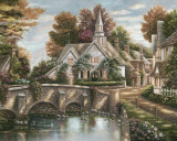 Iglesia en el campo Arte por Betsy Brown