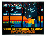 Your Continental Holiday, GWR/LMS/LNER/SR, c.1932 Poster by Irwin Brown
