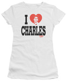 Juniors: Charles in Charge-Heart T-Shirt