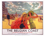 The Belgian Coast, SR/LNER, c.1930s Plakat