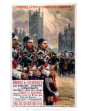 Scots pipers, LBSCR, c.1907 Affiches par Maurice Toussaint