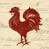 Tuscan Rooster III Art by Sharyn Sowell