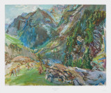 Maloja Print by Oskar Kokoschka