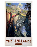 By Rail to The Highlands, BR (ScR), c.1950s Posters