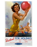 Butlin's for Holidays', BR, c.1960 Kunstdruck
