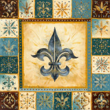 Bleu Fleur de Lis II Art by Richard Henson