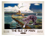 The Isle of Man, BR (LMR), c.1950 Art by Anthony Brandt