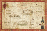 Wine Map Kunstdrucke von Daphne Brissonnet