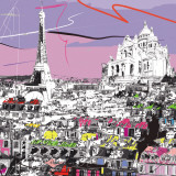 Tour Eiffel, Sacré Coeur Print by Tandem 