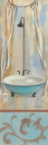 French Bathroom in Blue I Affiches par Silvia Vassileva