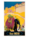 Indian State Railways: See India Affiches