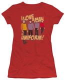 Juniors: Star Trek-Man In Uniform T-shirts