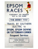 Epsom Races, BR, c.1957 Affiche