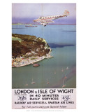 London & Isle of Wight in 40 Minutes, SR, c.1935 Affiche par Charles Pears
