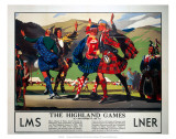 The Highland Games, LMS and LNER, c.1930s Affiches